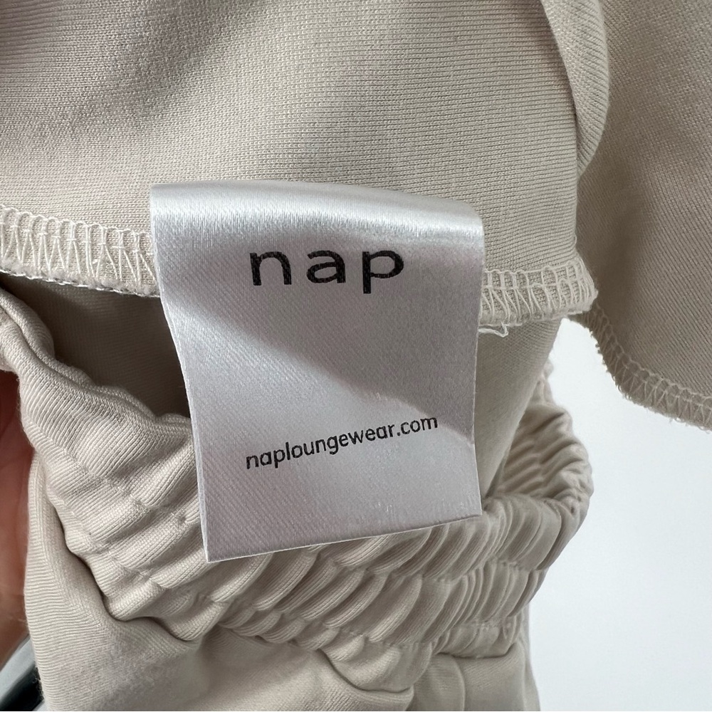 Nap Loungewear Casual Cozy Sweat Shorts Cutoff Heavy Elastic Waist‎ Comfy - Picture 8 of 13